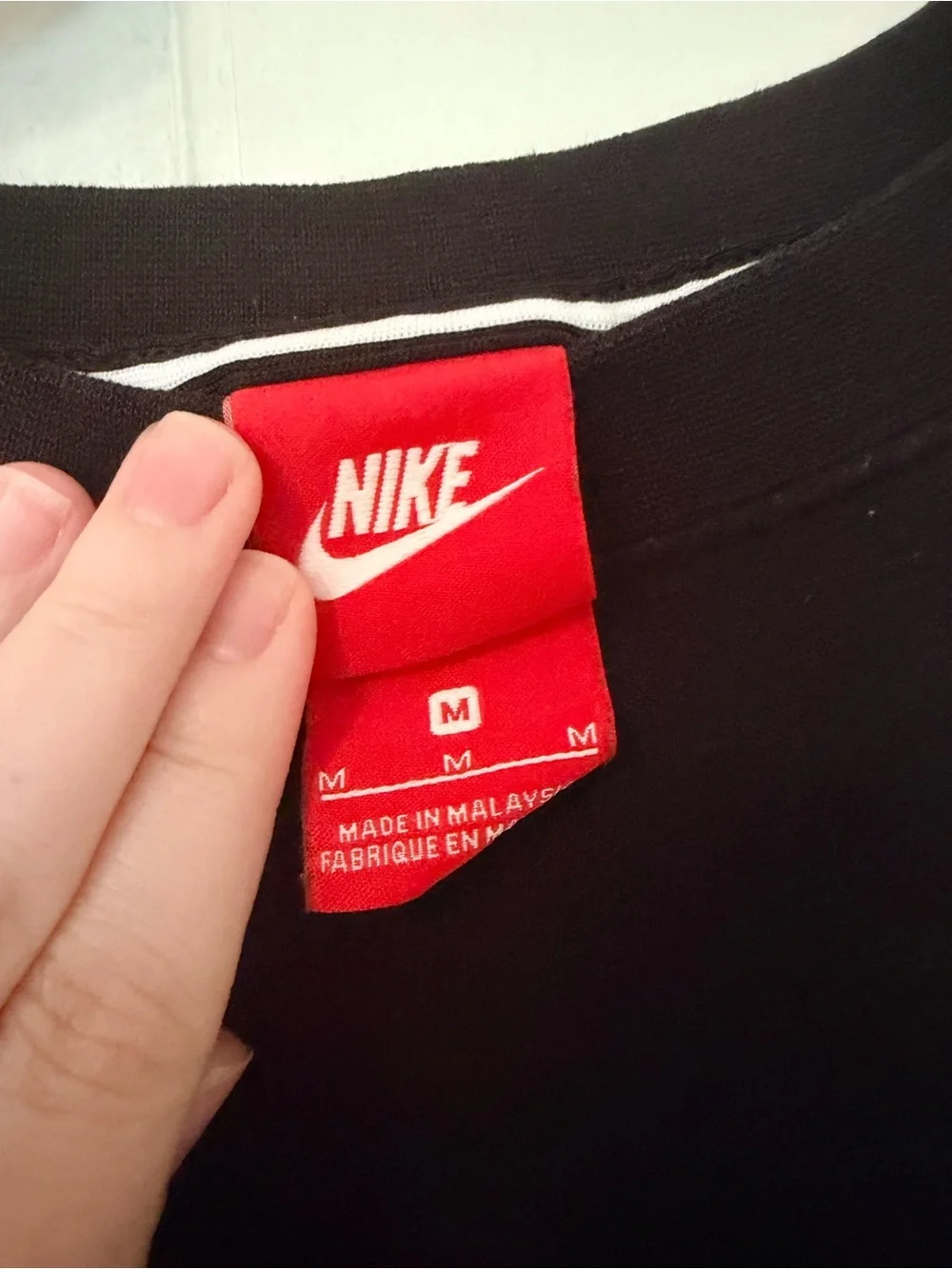 Nike Black Cropped Crewneck Sweatshirt for Women